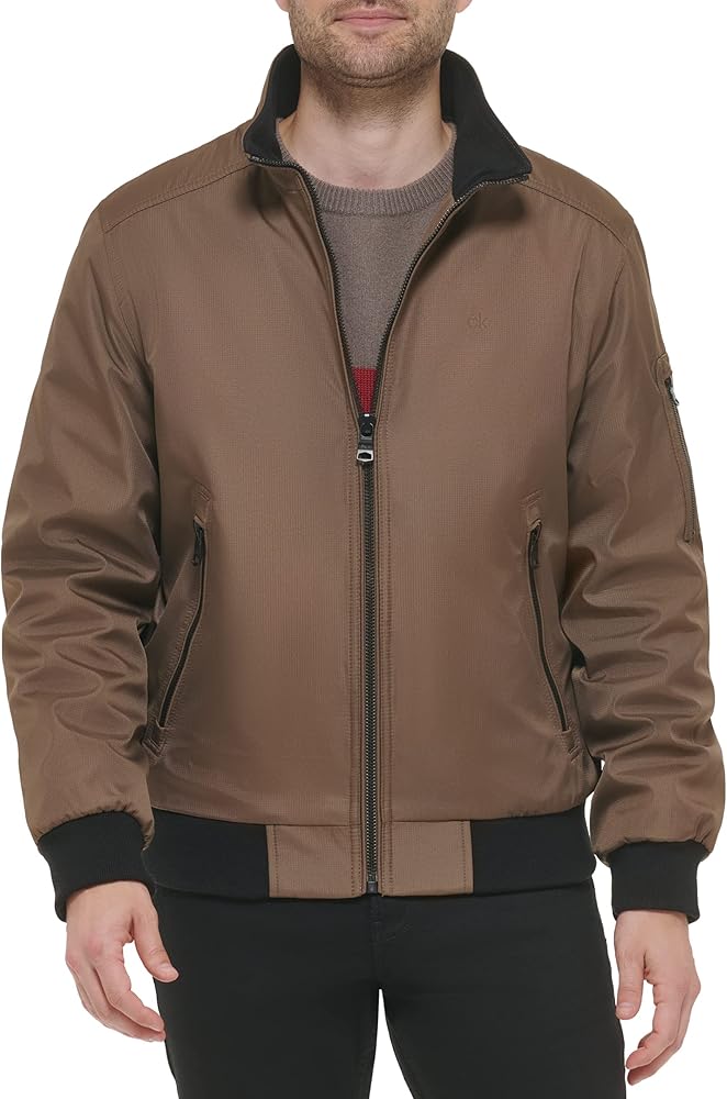 Calvin Klein Men's Sherpa Lined Hooded Soft Shell Jacket