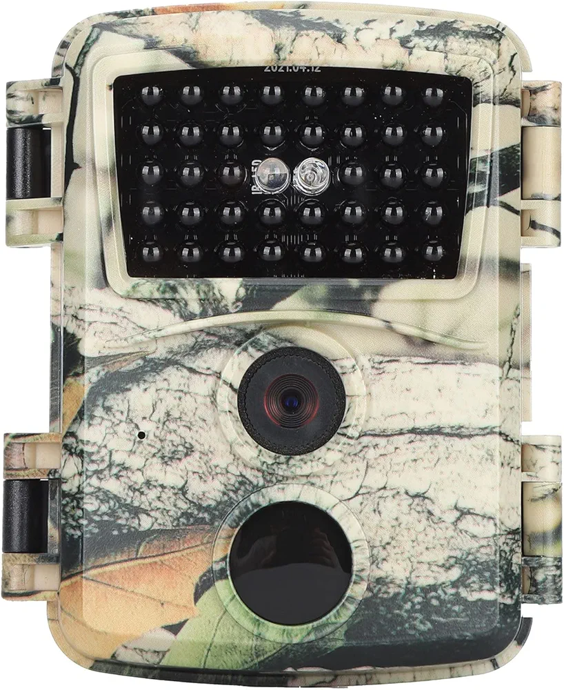 Hunting 1080P Camera,Waterproof Lightweight Trail Camera, Infrared Sensor Trail Camera for Wildlife Deer Game Trail Anti Theft Monitoring(PR600C)