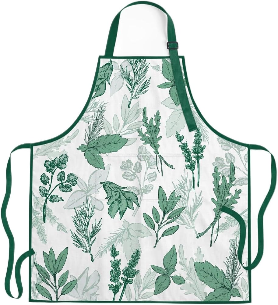 SANDJEST Apron with Pocket Chef Aprons for Cooking Baking Grilling Gardening BBQ Gift for Women Girls Kid