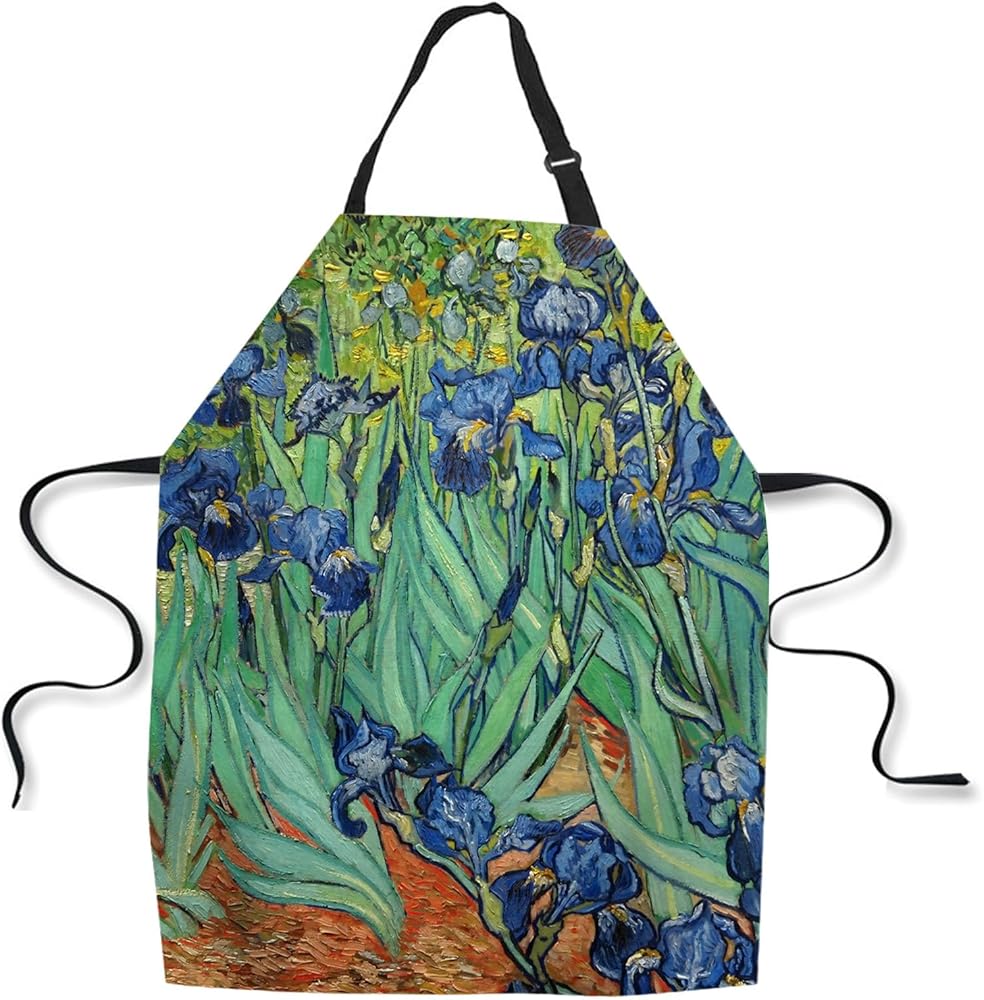 Kitchen Cooking Apron African Woman Golden Hair Apron Home Baking Chef Apron Waterproof For Women Men 31X27 Inch